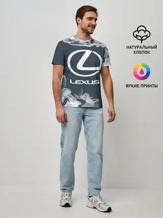 Мужская базовая футболка / LEXUS / ЛЕКСУС