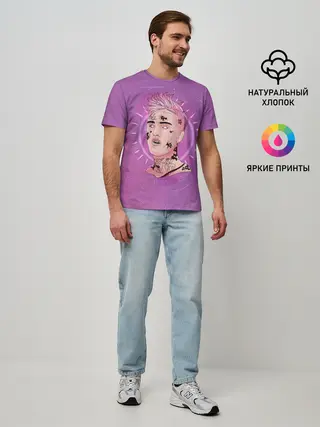Мужская базовая футболка / Purpule Peep