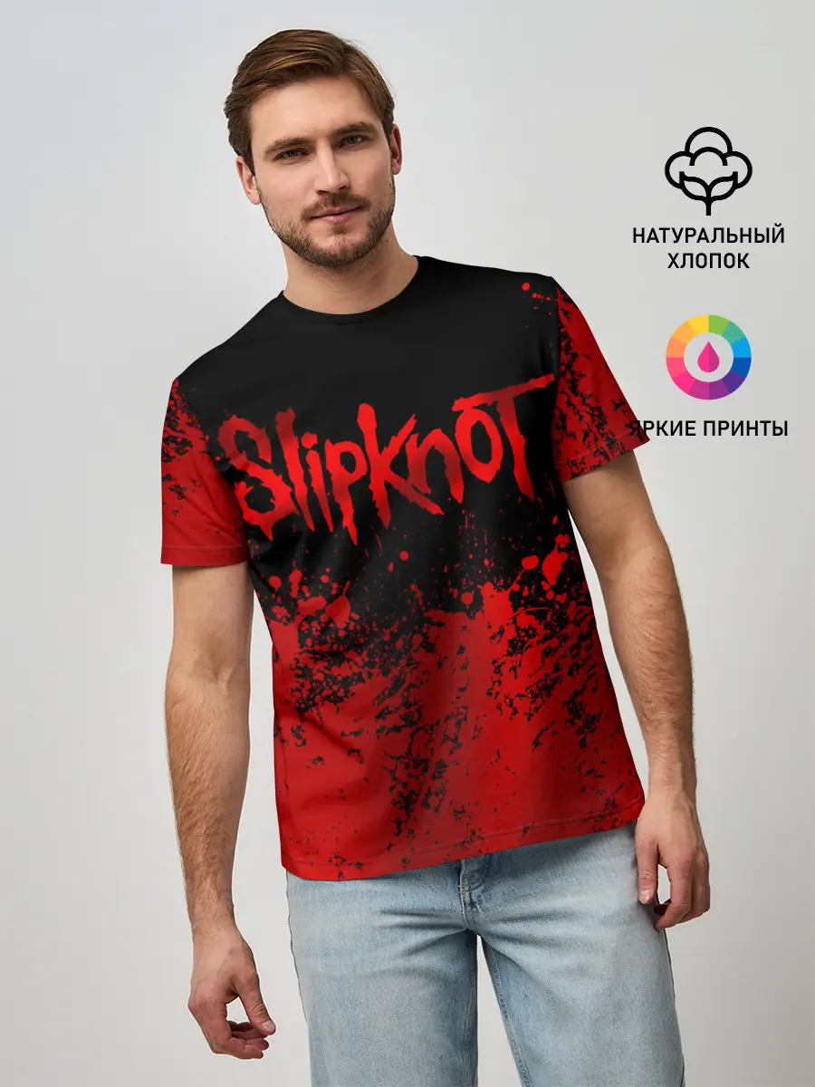 Мужская базовая футболка / Slipknot