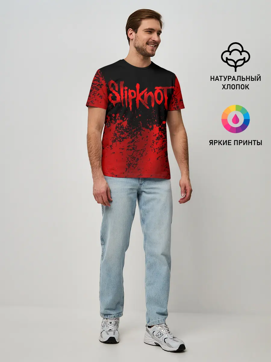 Мужская базовая футболка / Slipknot