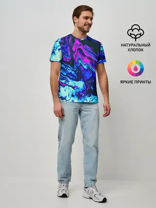 Мужская базовая футболка / DIGITAL ABSTRACT