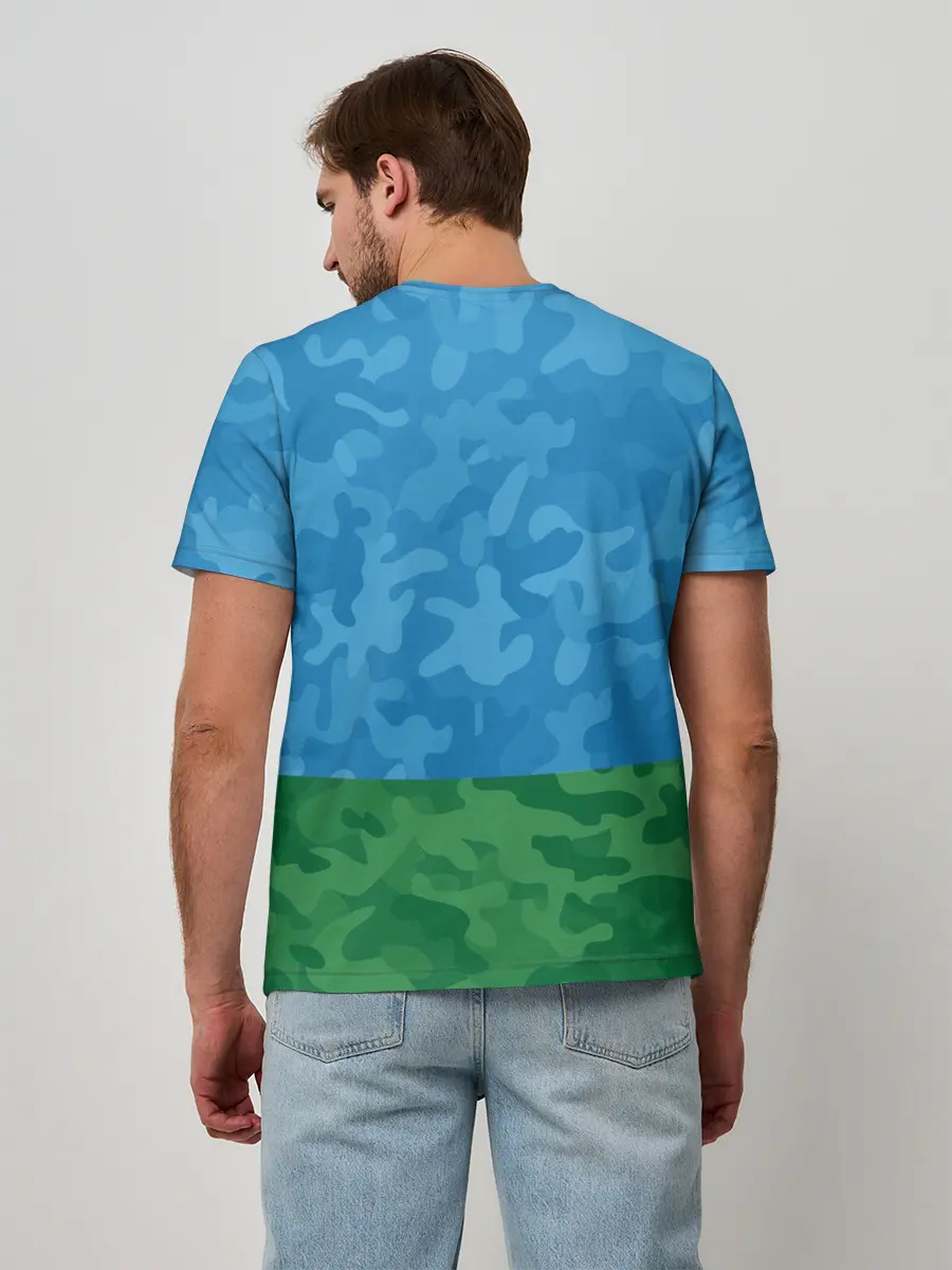 Мужская базовая футболка / ВДВ медведь