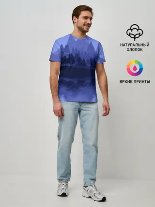 Мужская базовая футболка / Firewatch