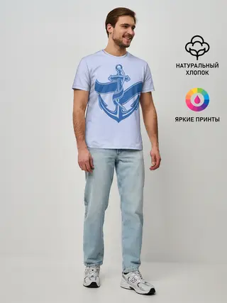 Мужская базовая футболка / Якорь