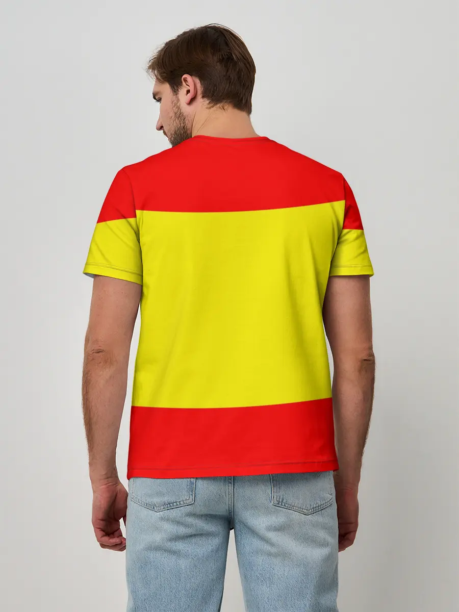 Мужская базовая футболка / Сборная Испании флаг