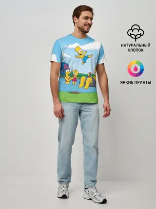 Мужская базовая футболка / The simpsons