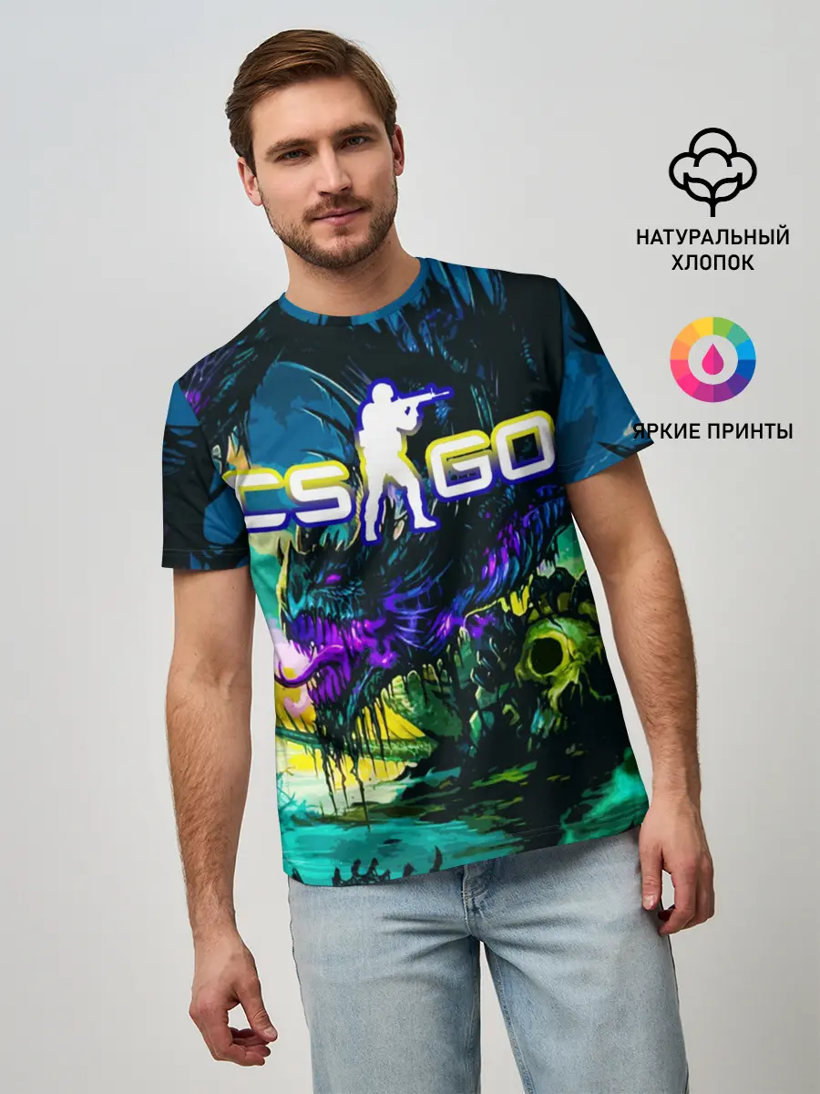 Мужская базовая футболка / CS GO