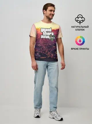 Мужская базовая футболка / Gta V Five