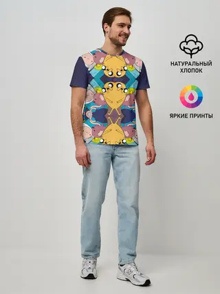 Мужская базовая футболка / Время Приключений