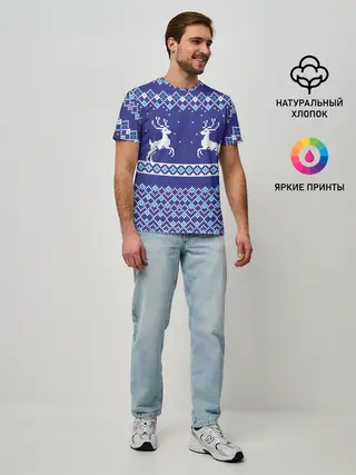 Мужская базовая футболка / Олени