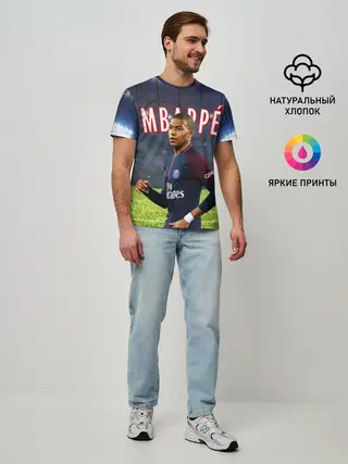 Мужская базовая футболка / КИЛИАН МБАППЕ / KYLIAN MBAPPE