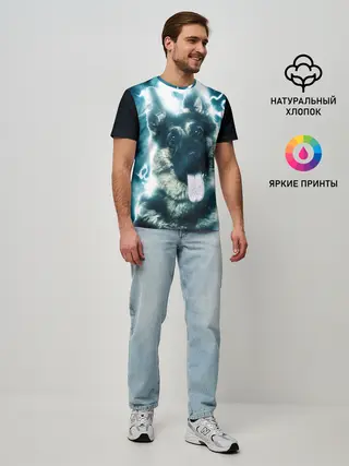 Мужская базовая футболка / Немецкая овчарка