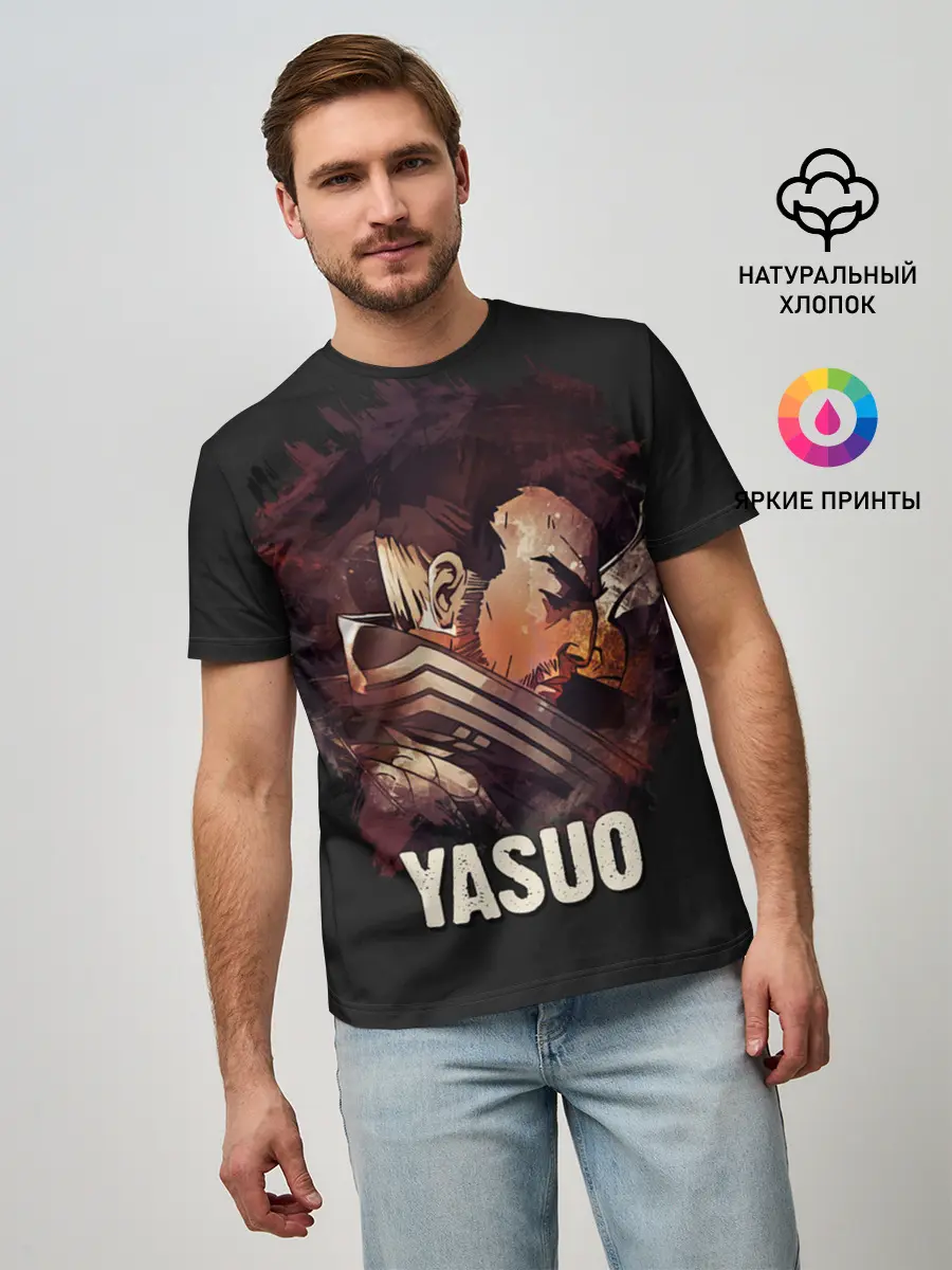 Мужская базовая футболка / Yasuo