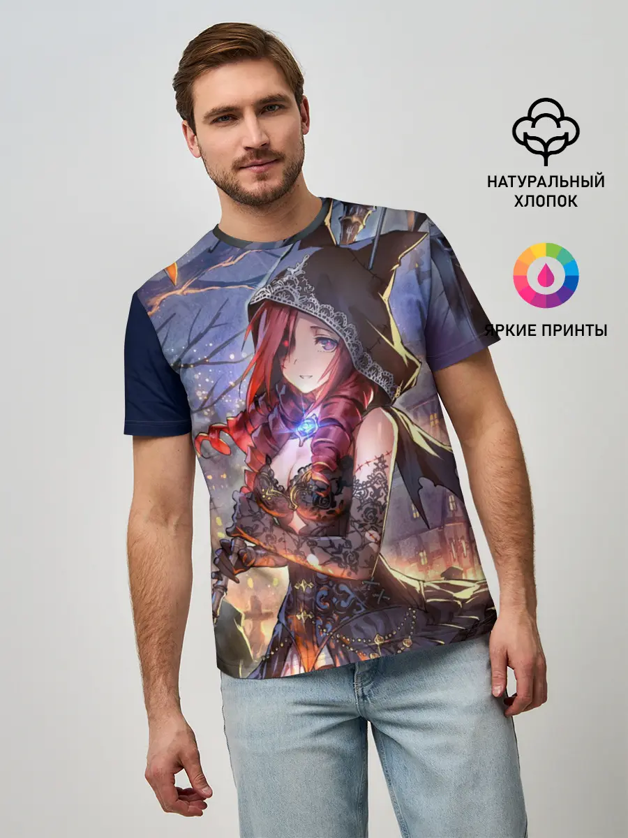 Мужская базовая футболка / Однокрылый демон Амира