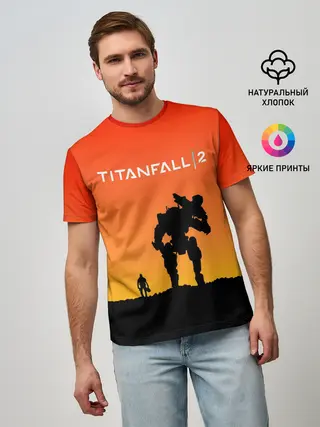 Мужская базовая футболка / TITANFALL 2