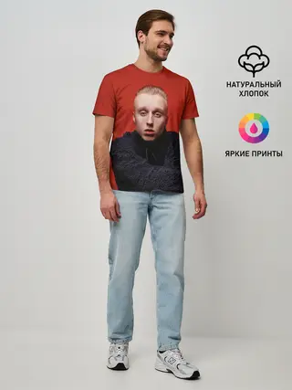 Мужская базовая футболка / Стильный Ти-Фэст