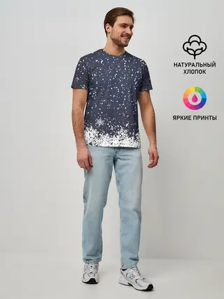 Мужская базовая футболка / Атмосфера нового года