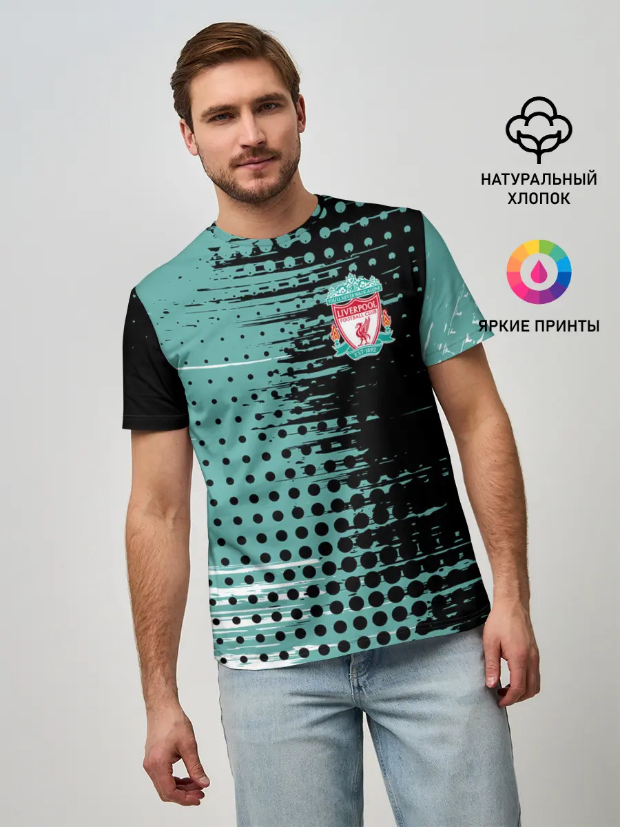 Мужская базовая футболка / Liverpool / Ливерпуль.