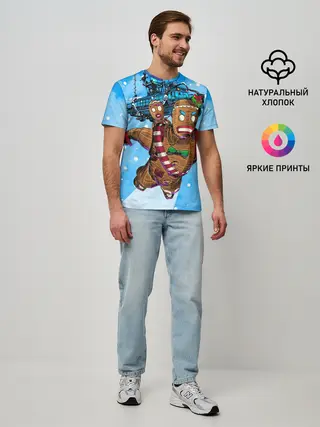 Мужская базовая футболка / Пряничный человек