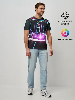 Мужская базовая футболка / КИБЕРГОРОД