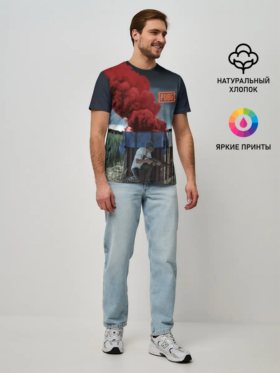 Мужская базовая футболка / PUBG