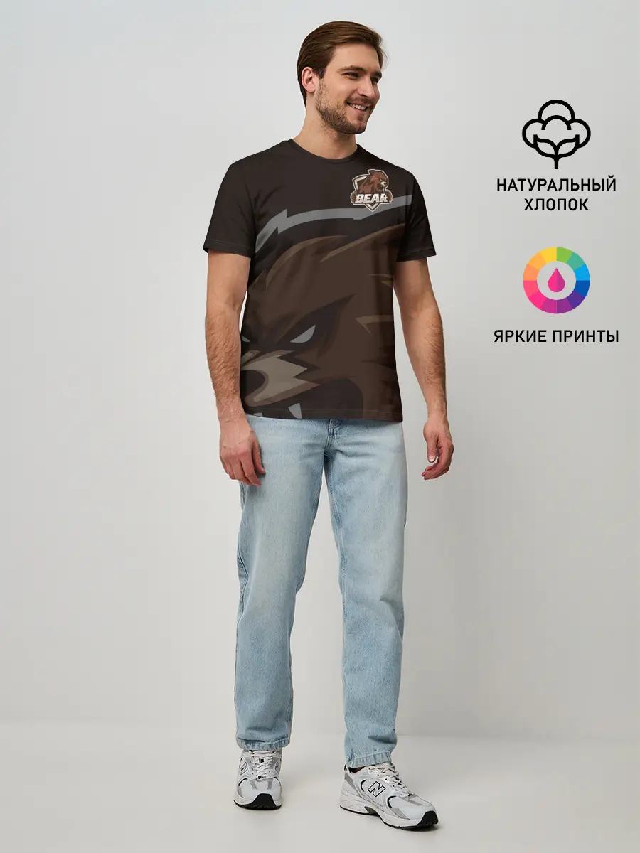 Мужская базовая футболка / Форма Bear