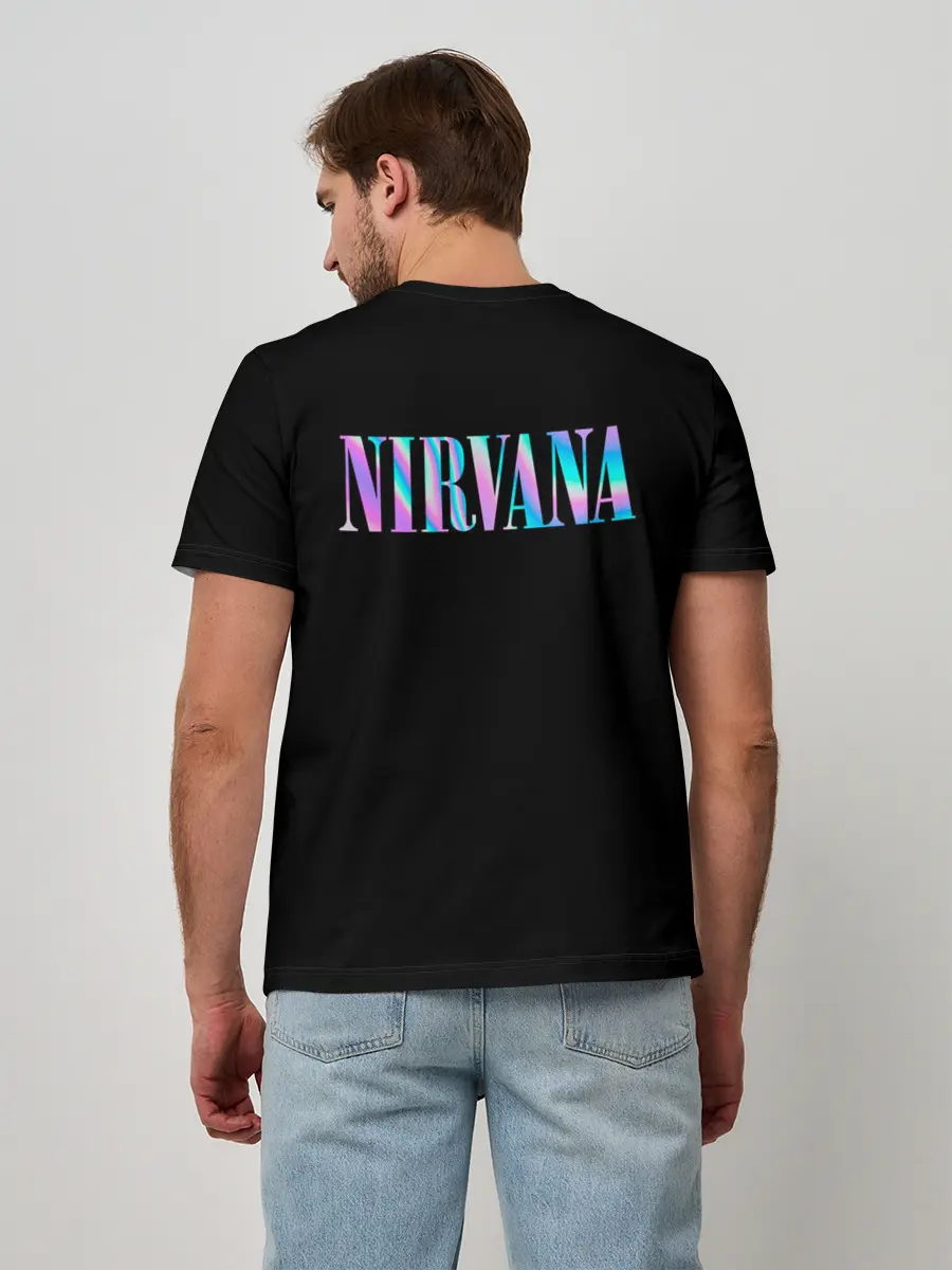 Мужская базовая футболка / Nirvana