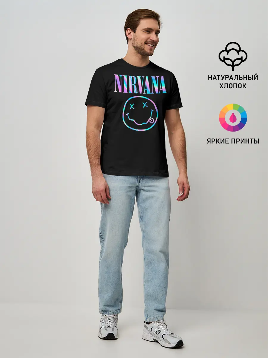 Мужская базовая футболка / Nirvana
