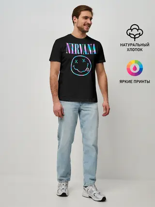 Мужская базовая футболка / Nirvana