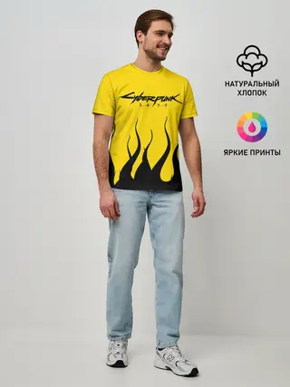 Мужская базовая футболка / CYBERPUNK 2077