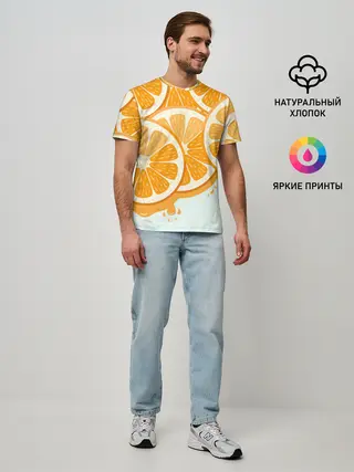 Мужская базовая футболка / АПЕЛЬСИН | ORANGE