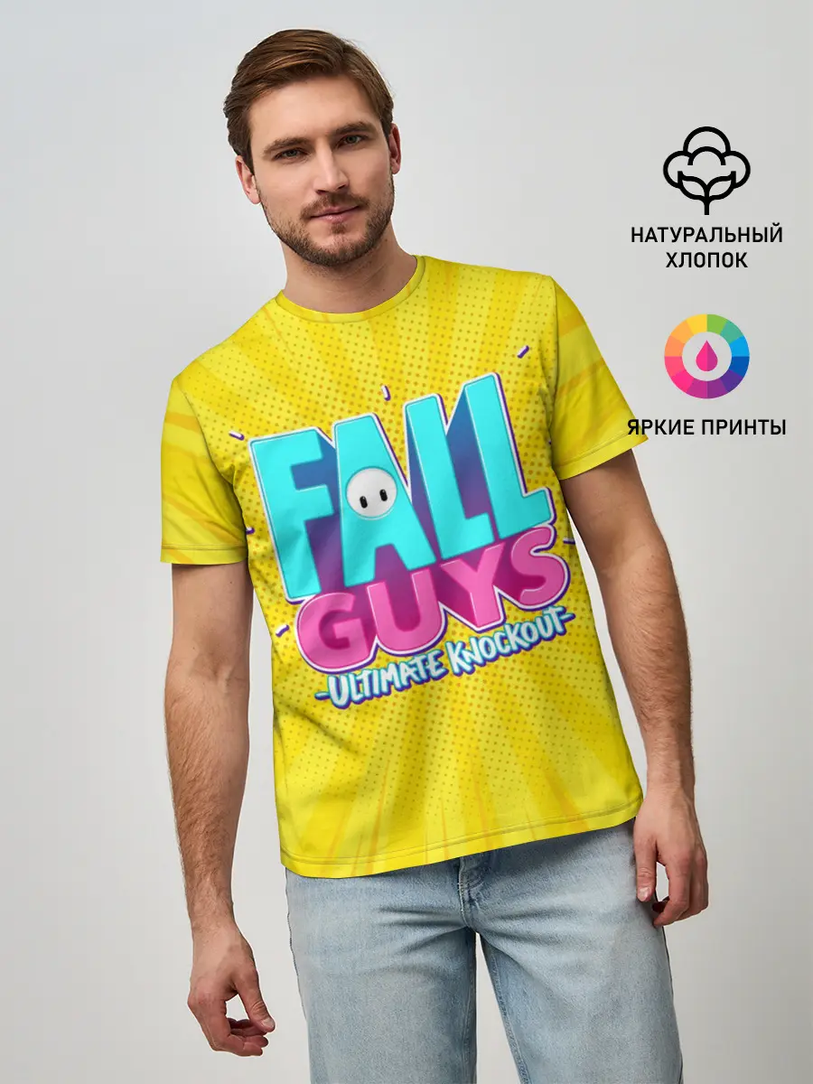 Мужская базовая футболка / Fall Guys