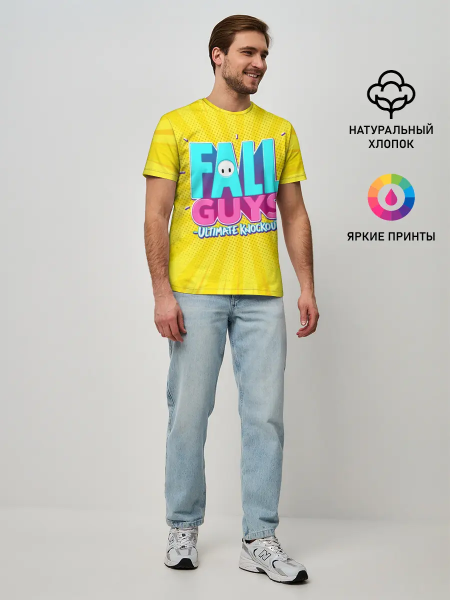 Мужская базовая футболка / Fall Guys
