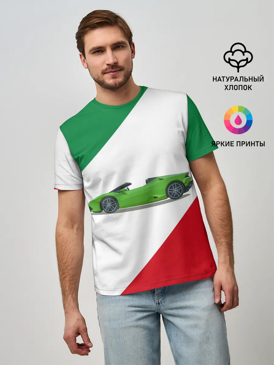 Мужская базовая футболка / Lamborghini