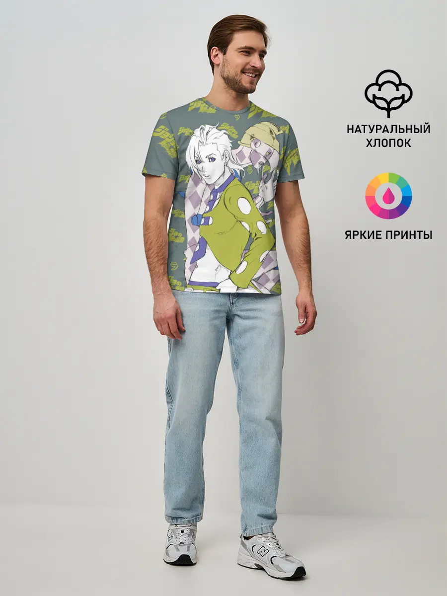Мужская базовая футболка / JoJo Bizarre Adventure