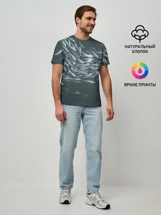 Мужская базовая футболка / Рыбы