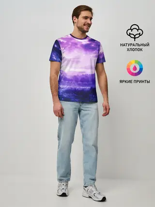 Мужская базовая футболка / ФИОЛЕТОВЫЙ РАЙ