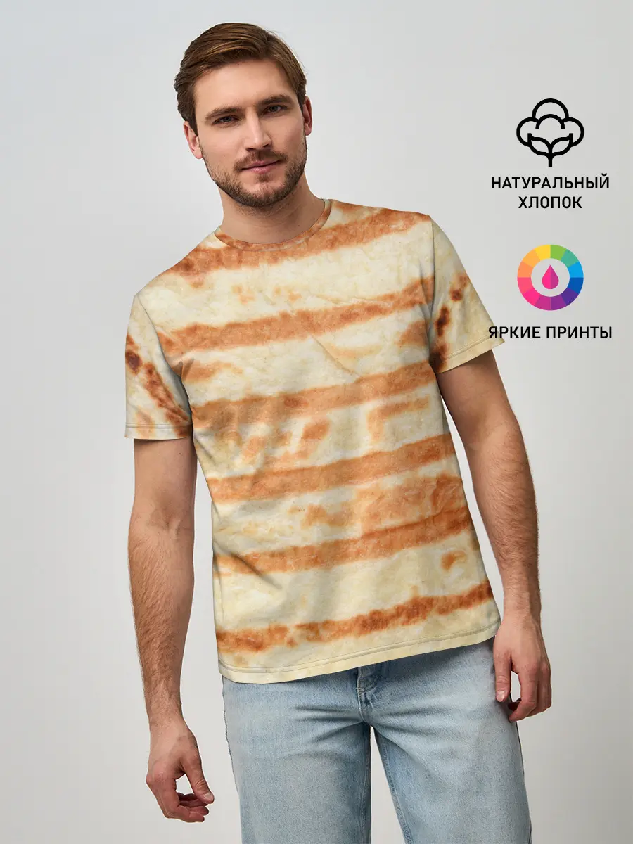 Мужская базовая футболка / ЛАВАШ | ТОНКИЙ ПЛОСКИЙ ХЛЕБ