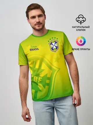 Мужская базовая футболка / Бразилия