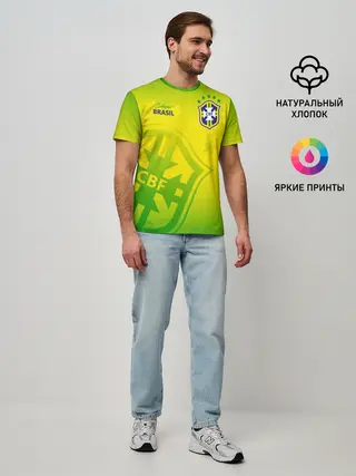 Мужская базовая футболка / Бразилия