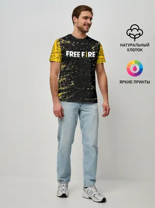 Мужская базовая футболка / garena | free fire,