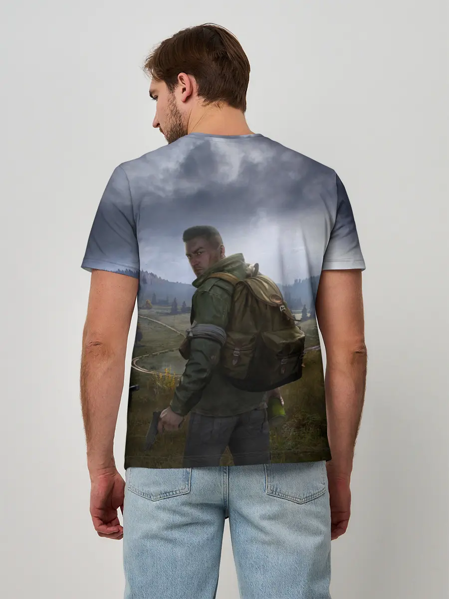 Мужская базовая футболка / DAYZ POSTER | ДЕЙЗИ ПОСТЕР