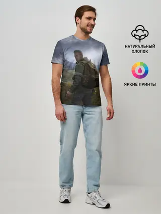 Мужская базовая футболка / DAYZ POSTER | ДЕЙЗИ ПОСТЕР