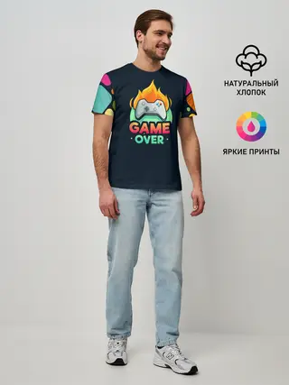 Мужская базовая футболка / GamePad Over