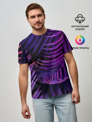 Мужская базовая футболка / Тропики