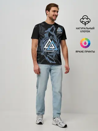 Мужская базовая футболка / Волк Фенрир