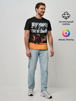 Мужская базовая футболка / Deep Purple - Live In London