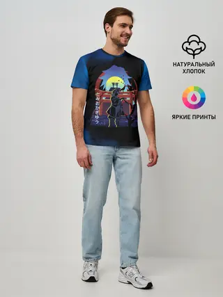 Мужская базовая футболка / Giyu Tomioka Kimetsu no Yaiba