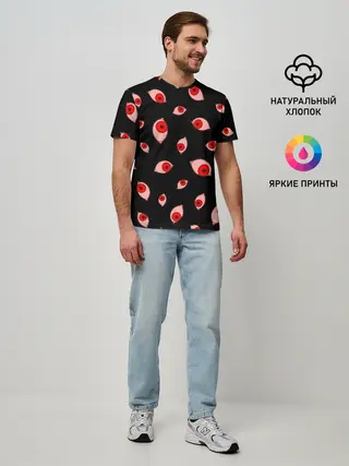 Мужская базовая футболка / Взгляд тьмы