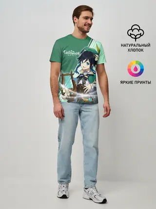 Мужская базовая футболка / Genshin Impact